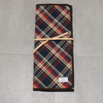 West Japan Tools Knife roll with 6 pockets Cloth Plaid  640mm x 510mm - Japannywholesale