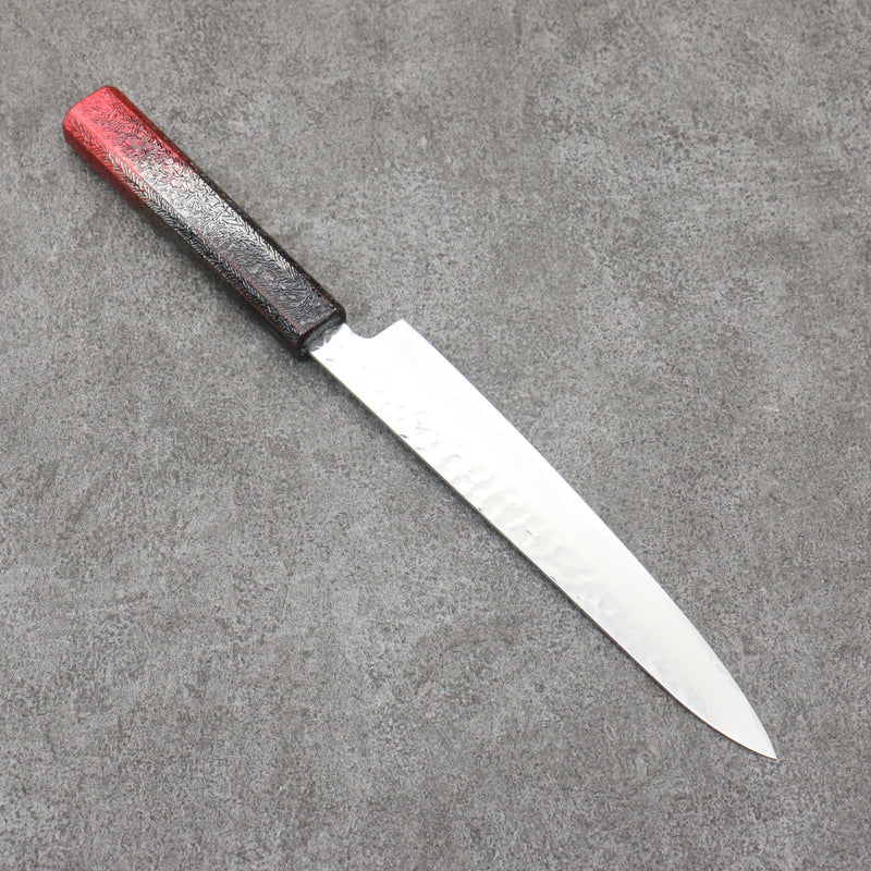 Sakai Takayuki Rinnou VG10 33 Layer Damascus Petty-Utility Japanese Knife 180mm Red Lacquered Handle - Japannywholesale