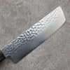 Sakai Takayuki Rinnou VG10 33 Layer Damascus Nakiri Japanese Knife 160mm Red Lacquered Handle - Japannywholesale