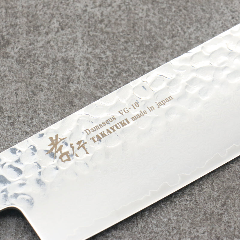 Sakai Takayuki Rinnou VG10 33 Layer Damascus Nakiri Japanese Knife 160mm Blue Lacquered Handle - Japannywholesale