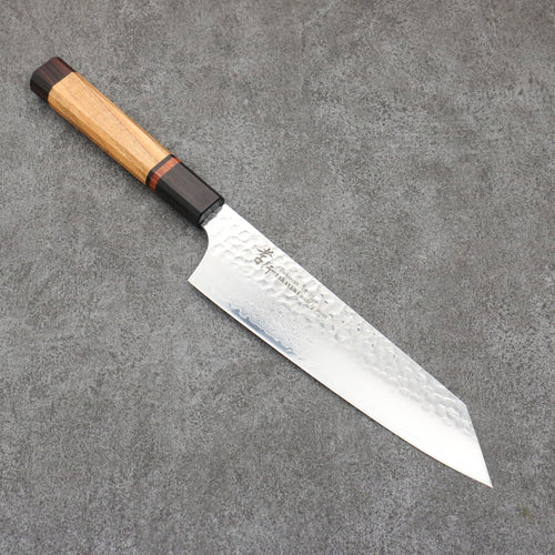 Sakai Takayuki VG10 33 Layer Damascus Kengata Gyuto Japanese Knife 190mm Mountain cherry (12 sided) Handle - Japannywholesale