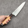 Sakai Takayuki VG10 33 Layer Damascus Gyuto Japanese Knife 210mm Mountain cherry (12 sided) Handle - Japannywholesale