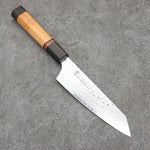 Sakai Takayuki VG10 33 Layer Damascus Kengata Santoku Japanese Knife 160mm Mountain cherry (12 sided) Handle - Japannywholesale