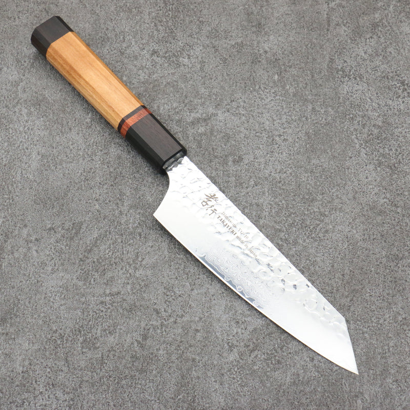 Sakai Takayuki VG10 33 Layer Damascus Kengata Santoku Japanese Knife 160mm Mountain cherry (12 sided) Handle - Japannywholesale