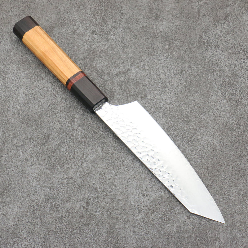 Sakai Takayuki VG10 33 Layer Damascus Kengata Santoku Japanese Knife 160mm Mountain cherry (12 sided) Handle - Japannywholesale