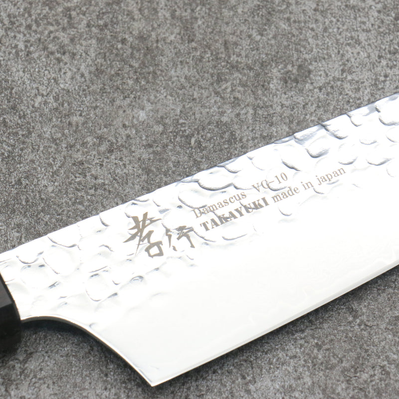 Sakai Takayuki VG10 33 Layer Damascus Kengata Santoku Japanese Knife 160mm Mountain cherry (12 sided) Handle - Japannywholesale