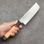 Sakai Takayuki VG10 33 Layer Damascus Nakiri Japanese Knife 170mm Mountain cherry (12 sided) Handle - Japannywholesale