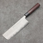 Nao Yamamoto VG10 Black Damascus Nakiri Japanese Knife 165mm Shitan Handle - Japannywholesale