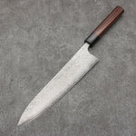 Nao Yamamoto VG10 Black Damascus Gyuto Japanese Knife 240mm Shitan Handle - Japannywholesale