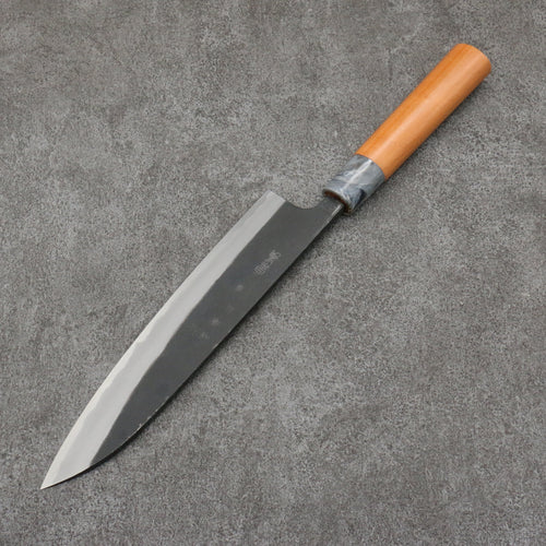 Nao Yamamoto White Steel No.2 Kurouchi Gyuto Japanese Knife 210mm Cherry Blossoms Handle - Japannywholesale