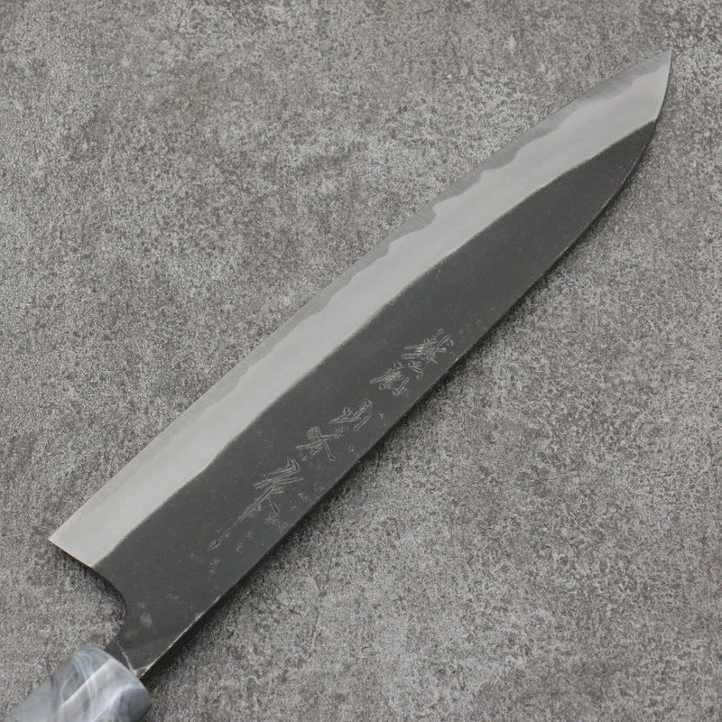 Nao Yamamoto White Steel No.2 Kurouchi Gyuto Japanese Knife 210mm Cherry Blossoms Handle - Japannywholesale