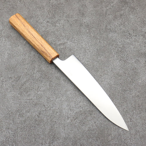 Seisuke Silver Steel No.3 Migaki Polish Finish Gyuto Japanese Knife 180mm White Oak Handle - Japannywholesale