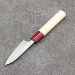 Masakage Yuki White Steel No.2 Nashiji Paring Japanese Knife 75mm Magnolia Handle - Japannywholesale