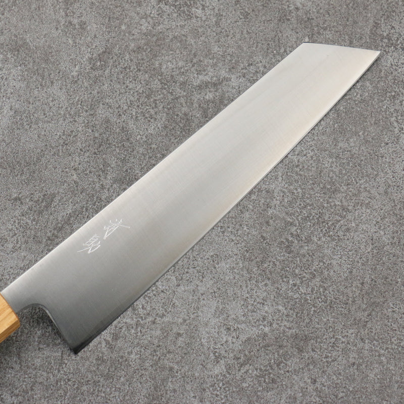 Seisuke Silver Steel No.3 Migaki Polish Finish Kiritsuke Gyuto Japanese Knife 240mm White Oak Handle - Japannywholesale