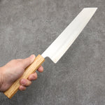 Seisuke Silver Steel No.3 Migaki Polish Finish Kiritsuke Gyuto Japanese Knife 240mm White Oak Handle - Japannywholesale