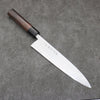 Hideo Kitaoka White Steel No.2 Damascus Mioroshi Deba Japanese Knife 240mm Shitan Handle - Japannywholesale