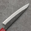 Nao Yamamoto Blue Steel Kurouchi Petty-Utility Japanese Knife 135mm Shitan (ferrule: Red Pakka wood) Handle - Japannywholesale