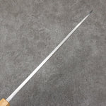 Hideo Kitaoka White Steel No.2 Damascus Mioroshi Deba Japanese Knife 300mm Burnt Oak Handle - Japannywholesale