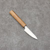 Seisuke Silver Steel No.3 Migaki Polish Finish Paring  80mm White Oak Handle - Japannywholesale