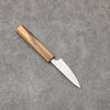 Seisuke Silver Steel No.3 Migaki Polish Finish Paring  80mm White Oak Handle - Japannywholesale