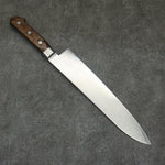 Seisuke VG10 33 Layer Mirrored Finish Damascus Gyuto  240mm Brown Pakka wood Handle - Japannywholesale