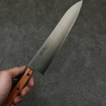 Seisuke SLD Migaki Polish Finish Gyuto  210mm Brown Pakka wood Handle - Japannywholesale