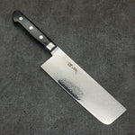 Seisuke VG10 33 Layer Mirrored Finish Damascus Nakiri  165mm Black Pakka wood Handle - Japannywholesale