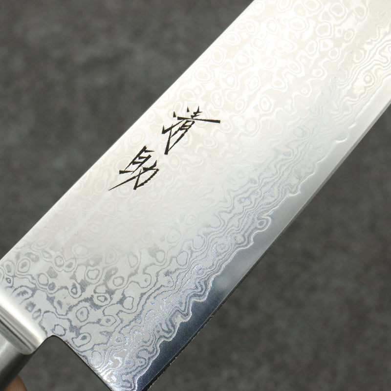 Seisuke VG10 33 Layer Mirrored Finish Damascus Gyuto  240mm Red Pakka wood Handle - Japannywholesale