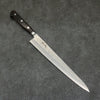 Seisuke Silver Steel No.3 Nashiji Sujihiki  240mm Brown Pakka wood Handle - Japannywholesale