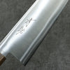 Seisuke Stainless Steel Kiritsuke Santoku  180mm Sandalwood (grey) Handle - Japannywholesale