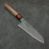 Shigeki Tanaka Harukaze SG2 Damascus Santoku  165mm Walnut Handle - Japannywholesale