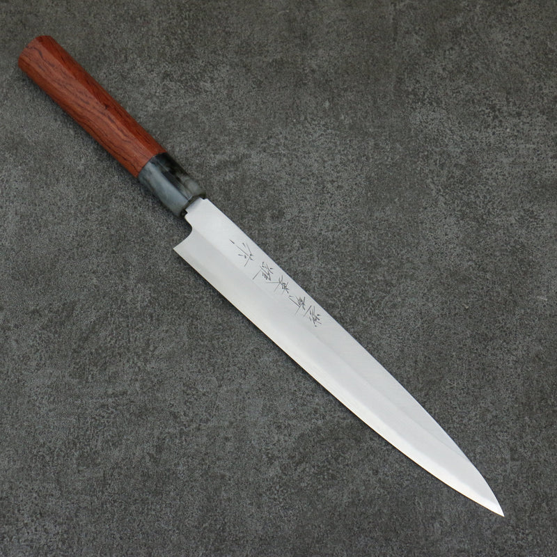 Hideo Kitaoka Blue Steel No.2 Yanagiba  210mm Bubinga Handle - Japannywholesale