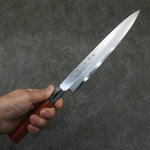 Hideo Kitaoka Blue Steel No.2 Yanagiba  210mm Bubinga Handle - Japannywholesale