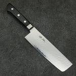 Seisuke VG5 Hammered Kasumitogi Nakiri  160mm Black Pakka wood Handle - Japannywholesale