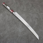 Sakai Takayuki Zangetsu Silver Steel No.3 Sakimaru Yanagiba  330mm Stabilized wood Handle with Sheath - Japannywholesale