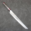 Sakai Takayuki Ginryu Honyaki Swedish Steel Mirrored Finish Sakimaru Yanagiba  300mm Stabilized wood Handle with Sheath - Japannywholesale