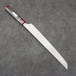 Sakai Takayuki Ginryu Honyaki Swedish Steel Mirrored Finish Sakimaru Yanagiba  300mm Stabilized wood Handle with Sheath - Japannywholesale