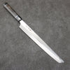 Sakai Takayuki Ginryu Honyaki Swedish Steel Mirrored Finish Sakimaru Yanagiba  300mm Stabilized wood Handle with Sheath - Japannywholesale