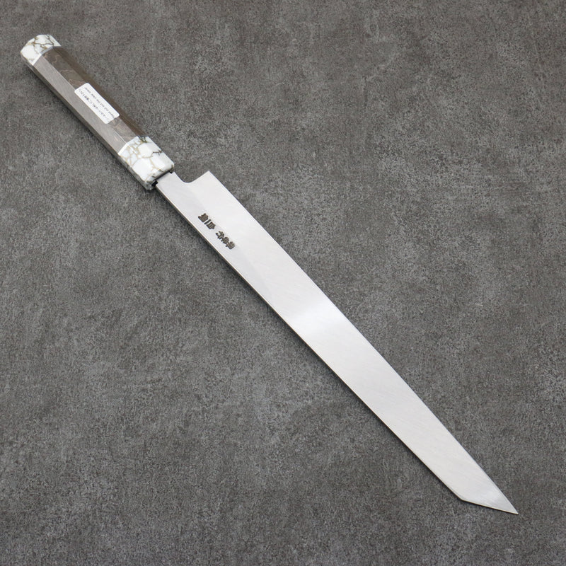 Sakai Takayuki Byakko White Steel No.1 Kiritsuke Yanagiba  300mm Stabilized wood Handle with Sheath - Japannywholesale