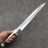 Sakai Takayuki Byakko White Steel No.1 Kiritsuke Yanagiba  300mm Stabilized wood Handle with Sheath - Japannywholesale