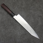 Seisuke AUS10 Mirror Crossed Kiritsuke Gyuto  210mm Shitan (ferrule: Black Pakka wood) Handle - Japannywholesale