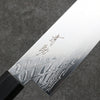Seisuke AUS10 Mirror Crossed Kiritsuke Gyuto  210mm Shitan (ferrule: Black Pakka wood) Handle - Japannywholesale