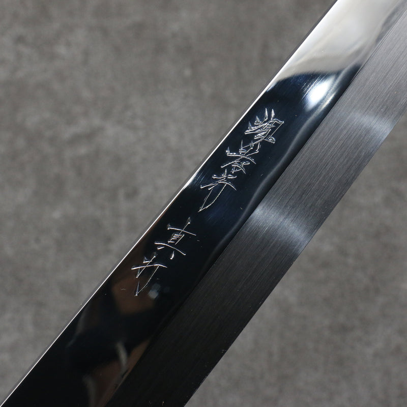 Sakai Takayuki Hien White Steel No.2 Honyaki Kiritsuke Yanagiba  300mm Stabilized wood (White Ferrule and End Cap) Handle with Sheath - Japannywholesale
