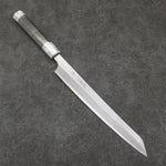 Sakai Takayuki Chef Series Hien Silver Steel No.3 Kiritsuke Yanagiba  270mm Stabilized wood (White Ferrule and End Cap) Handle with Sheath - Japannywholesale