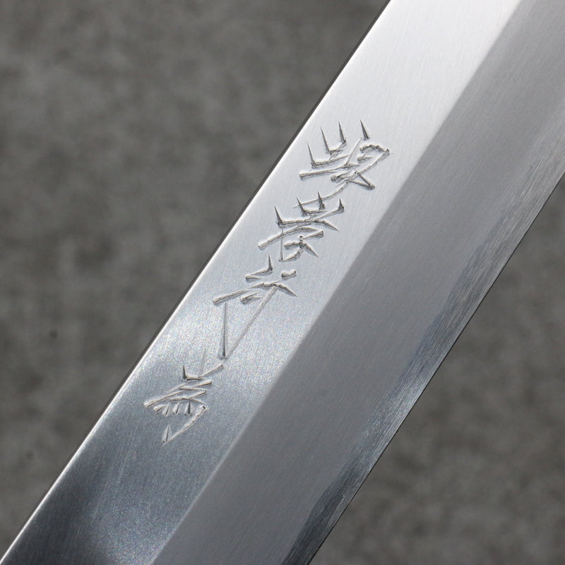 Sakai Takayuki Chef Series Hien Silver Steel No.3 Kiritsuke Yanagiba  270mm Stabilized wood (White Ferrule and End Cap) Handle with Sheath - Japannywholesale