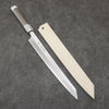 Sakai Takayuki Chef Series Hien Silver Steel No.3 Kiritsuke Yanagiba  300mm Stabilized wood (White Ferrule and End Cap) Handle with Sheath - Japannywholesale