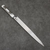 Sakai Takayuki Chef Series Silver Steel No.3 Yanagiba  300mm Stabilized wood (White Ferrule and End Cap) Handle with Sheath - Japannywholesale