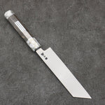 Sakai Takayuki Chef Series Silver Steel No.3 Mukimono  180mm Stabilized wood (White Ferrule and End Cap) Handle with Sheath - Japannywholesale