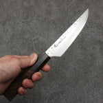 Sakai Takayuki VG10 33 Layer Damascus Steak  120mm Ebony(6 sided teardrop) Handle - Japannywholesale