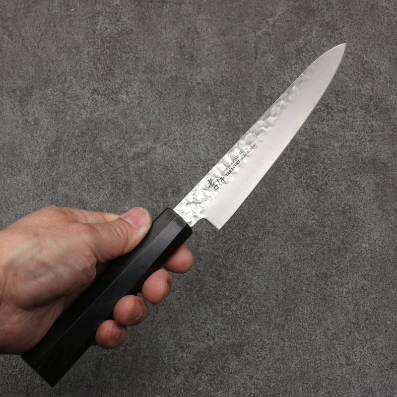 Sakai Takayuki VG10 33 Layer Damascus Petty-Utility  150mm Ebony(6 sided teardrop) Handle - Japannywholesale